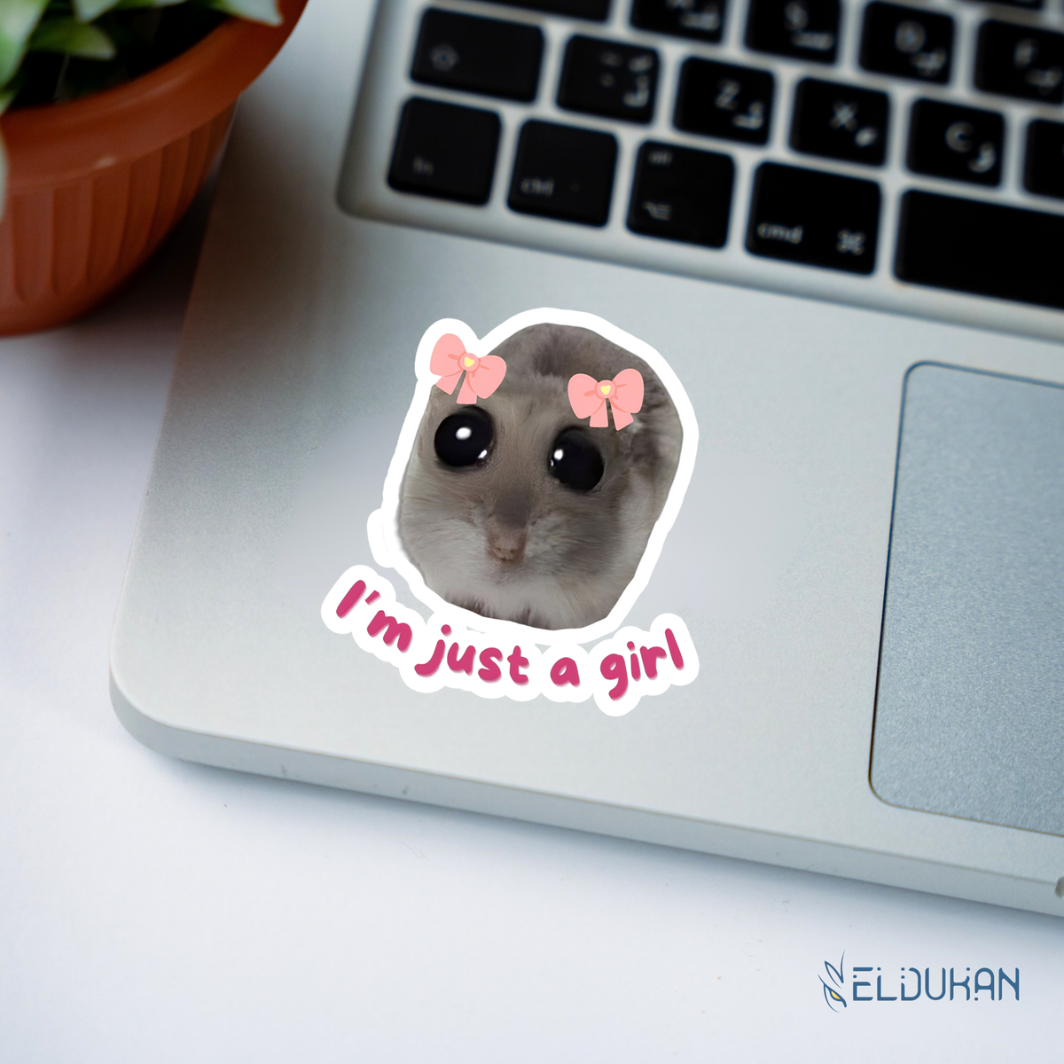 I’m just a girl sticker