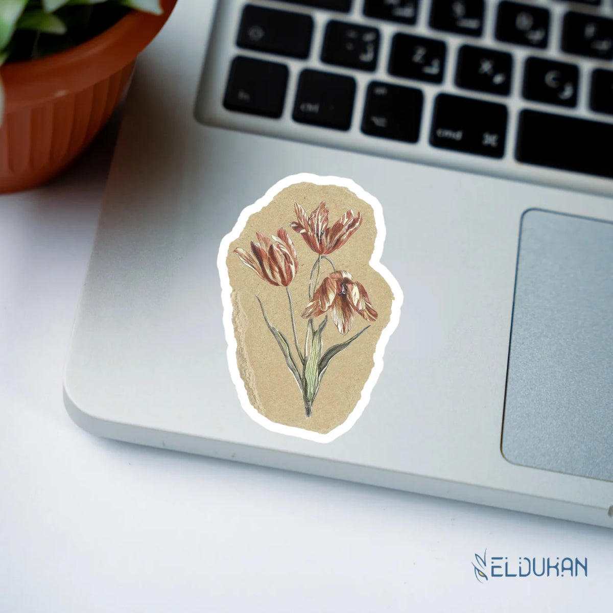 Vintage Tulips Sticker