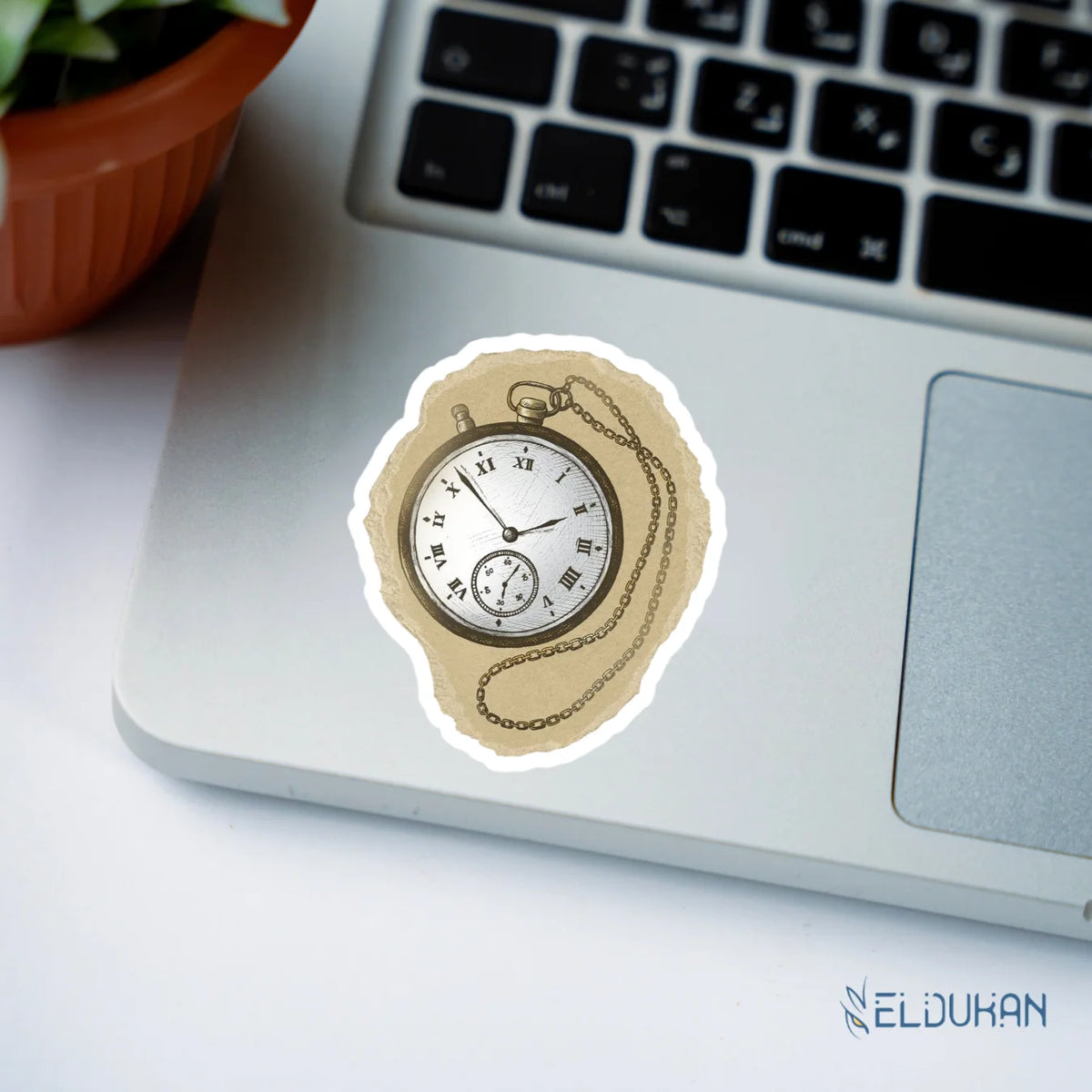 Vintage Pocket Watch Sticker