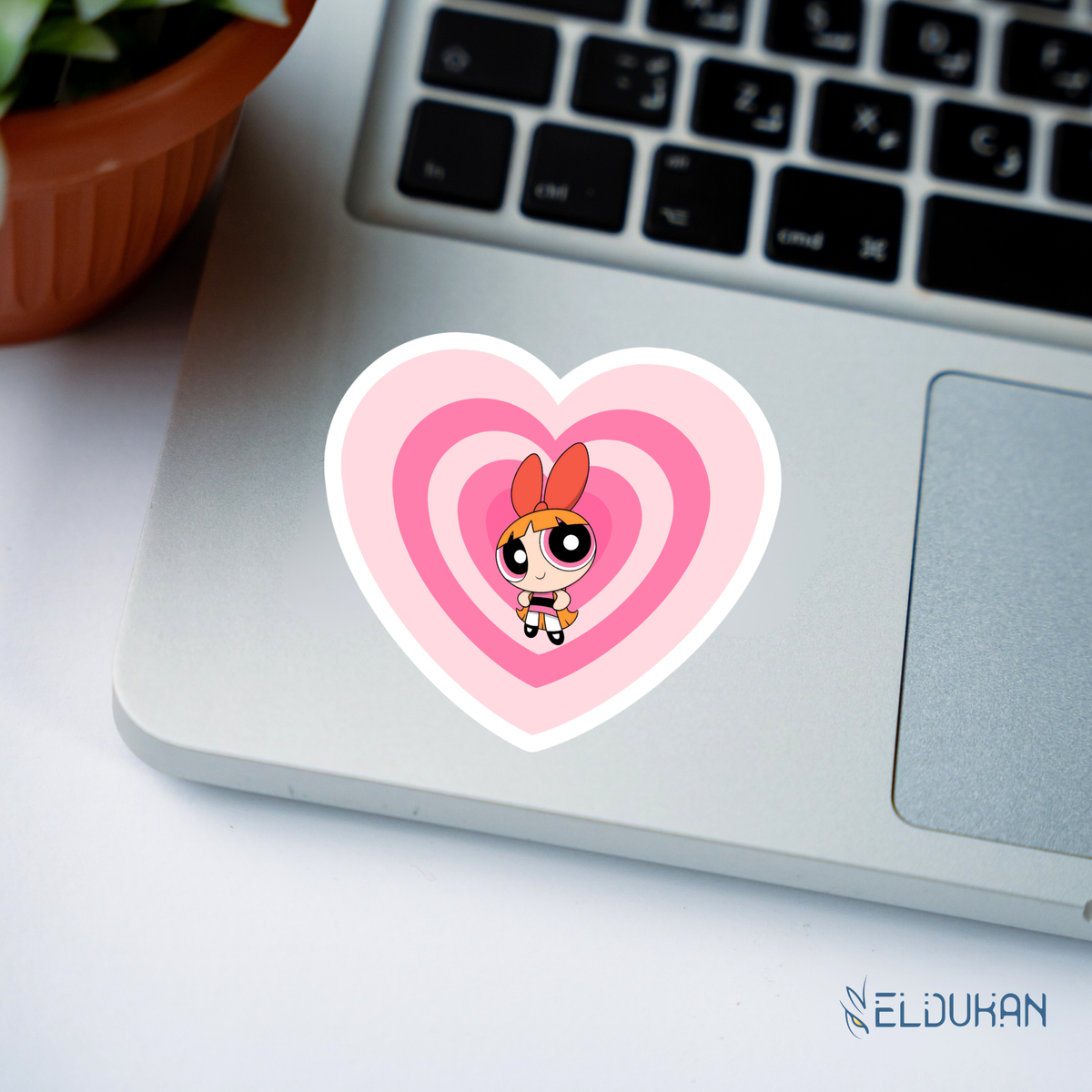 Blossom heart sticker
