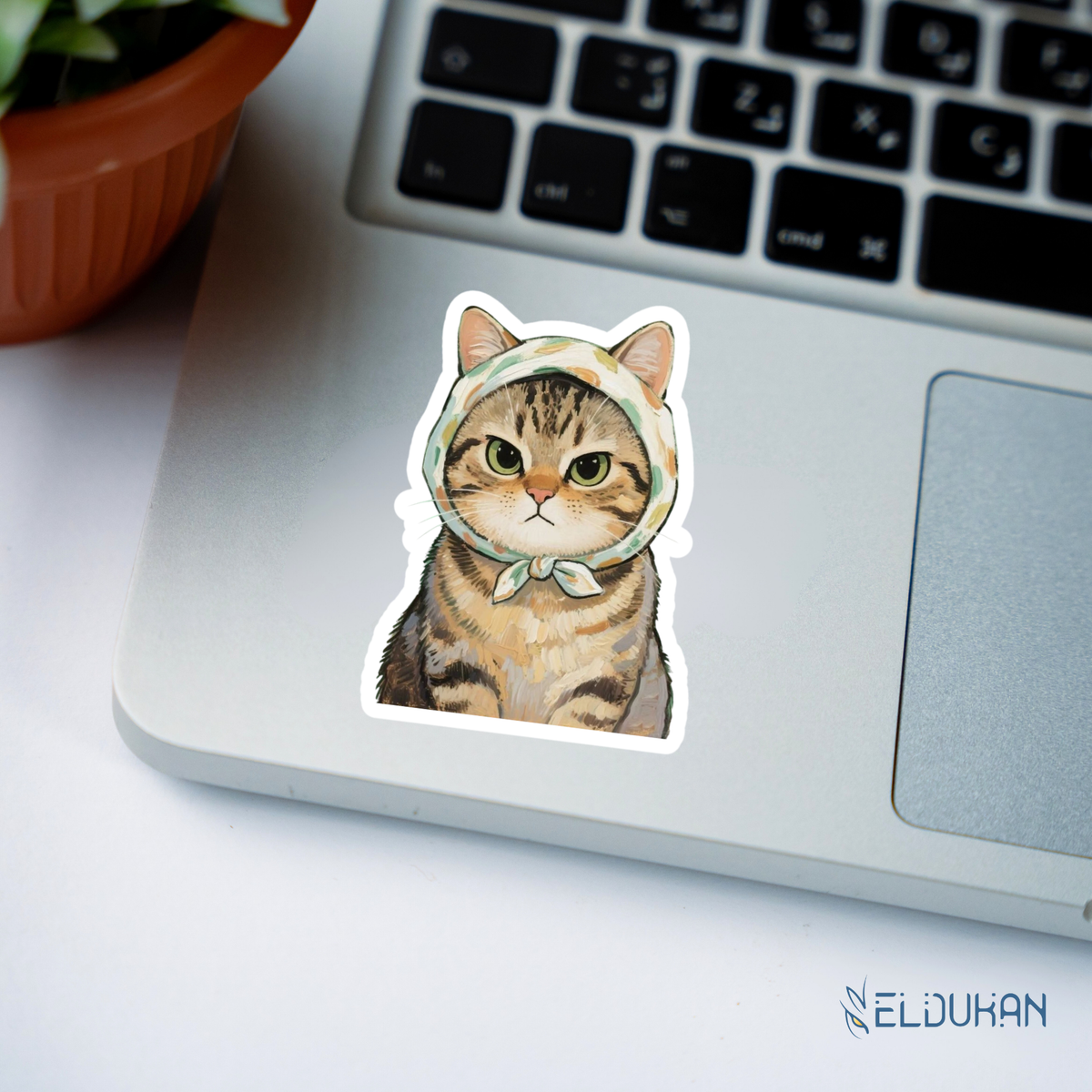 A cat sticker