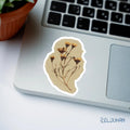 Vintage Dried Flowers Sticker