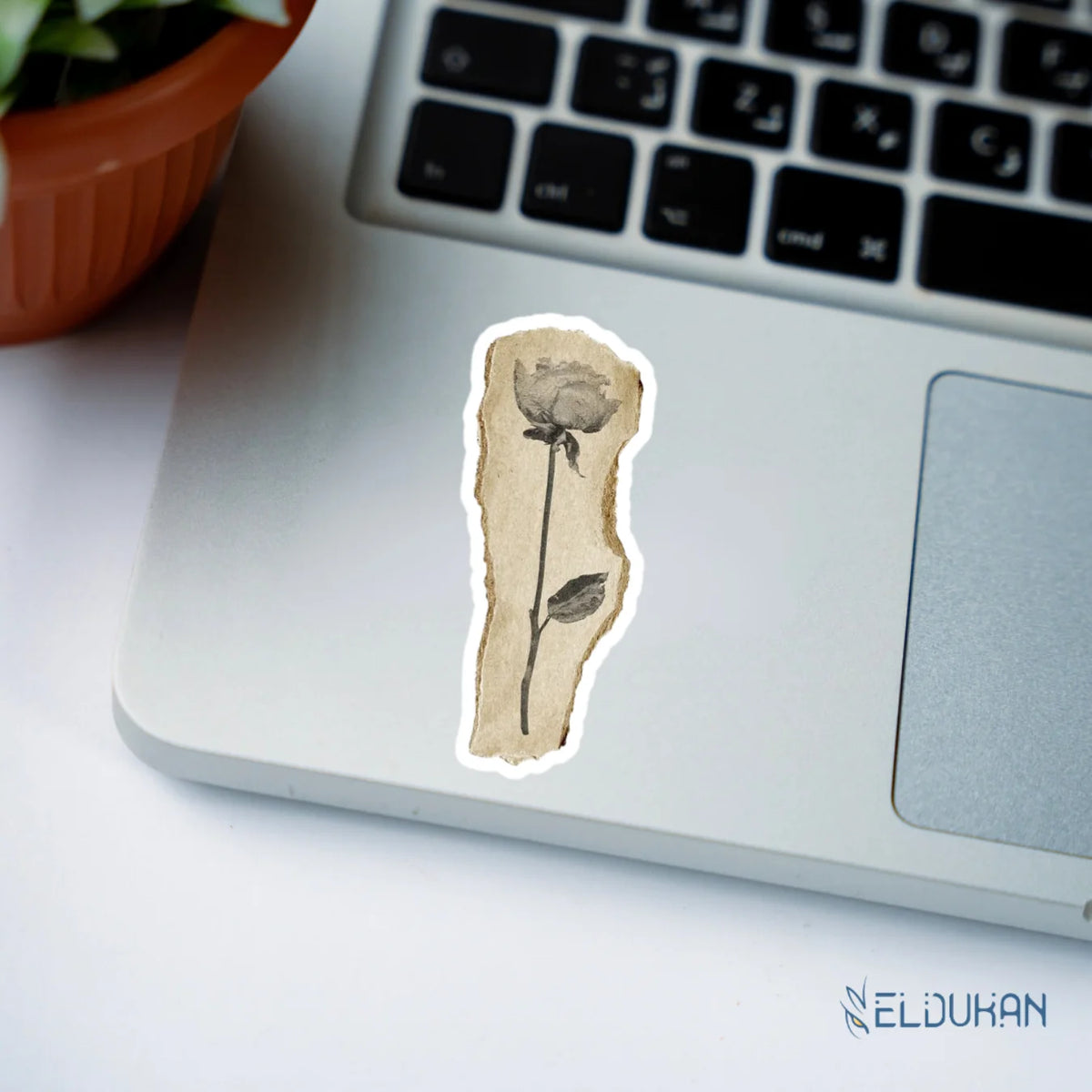 Vintage Rose Sticker