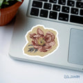 Vintage Peony Sticker