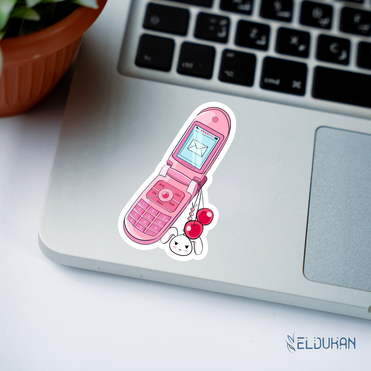 Pink phone sticker