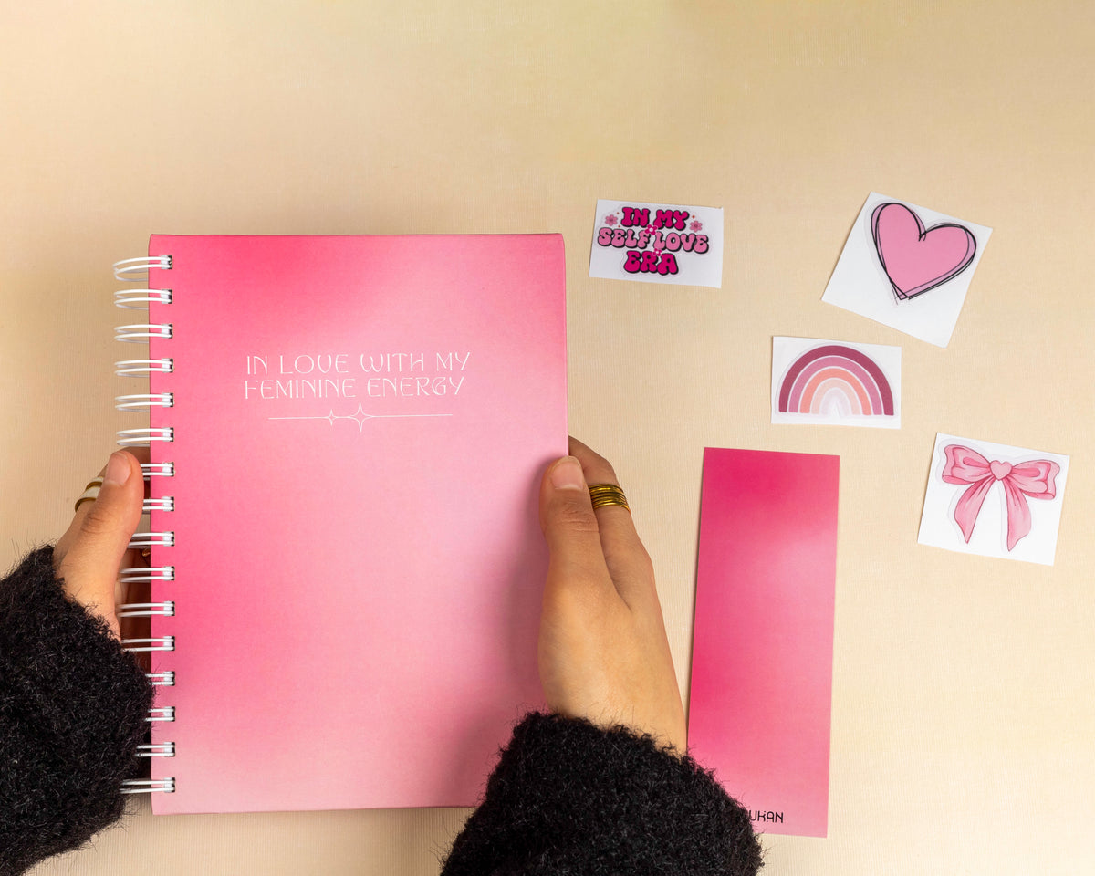 In love with my feminine energy Notebook package