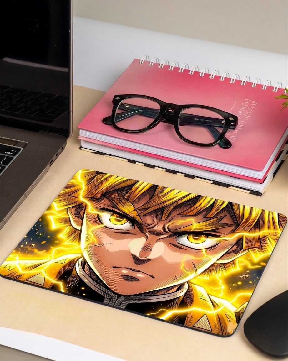Demon slayer zenitsu mouse pad