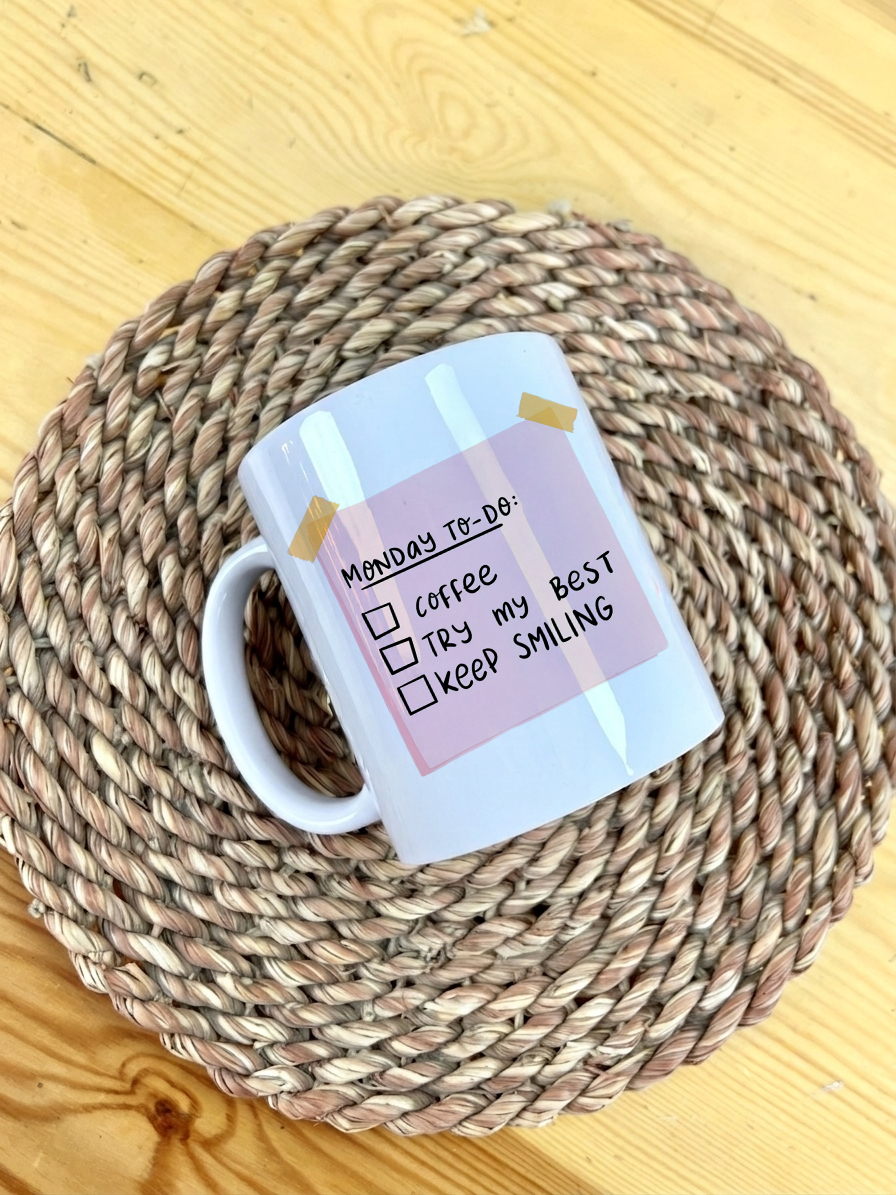 monday to-do mug