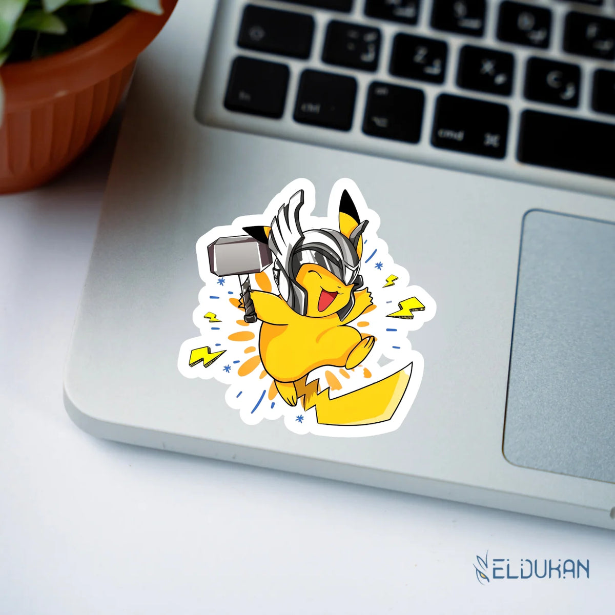 Pikachu Thor Sticker