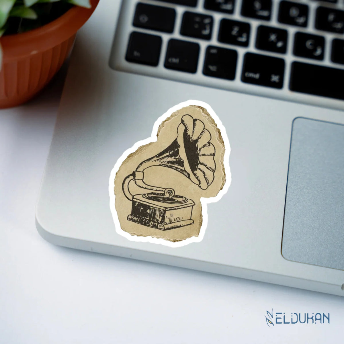 Vintage Gramophone Sticker