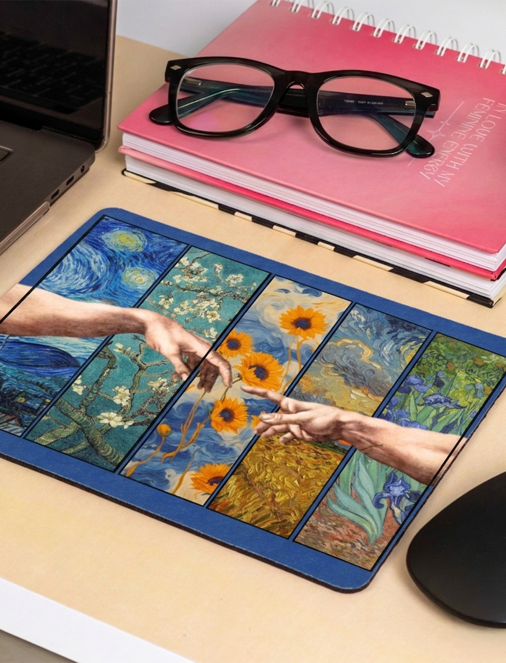 Van gogh paintings mouse pad