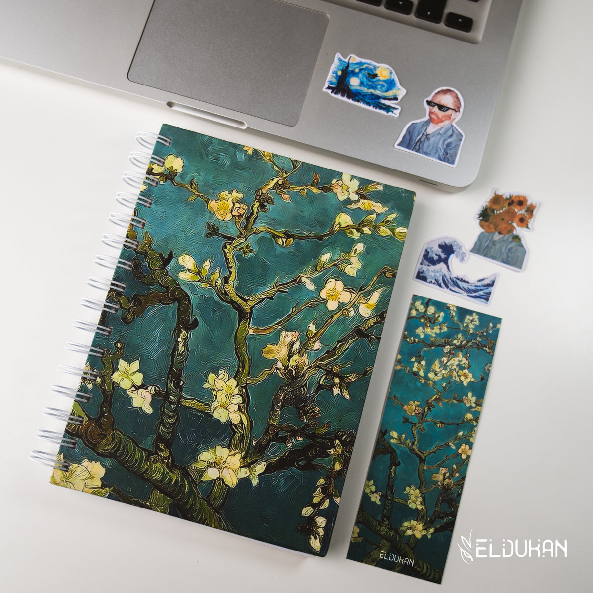 Van Gogh blossom notebook package