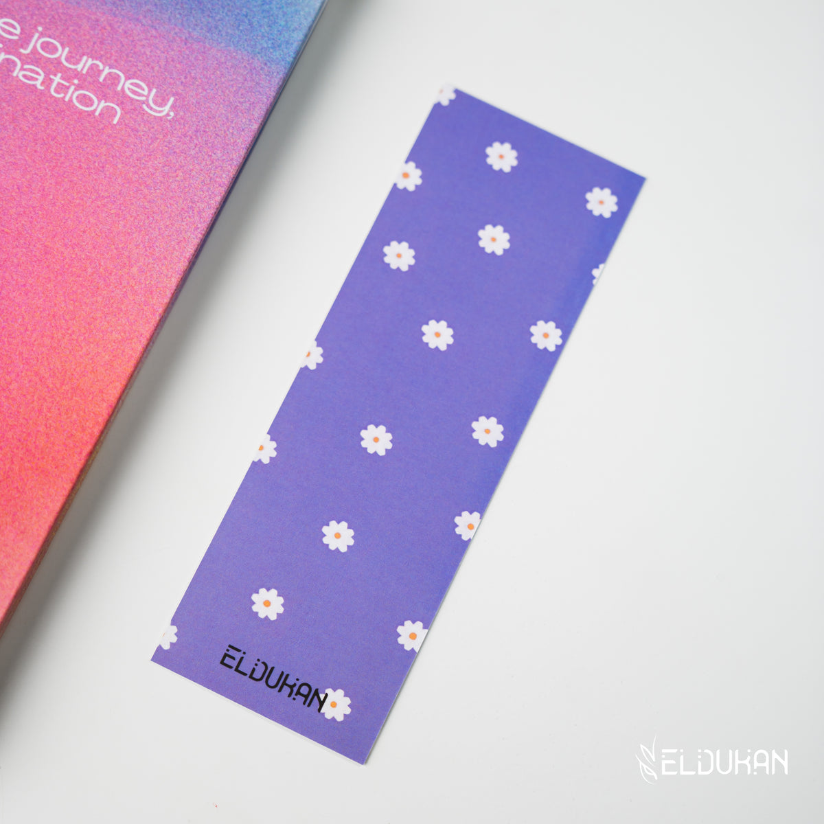 white blossom bookmark