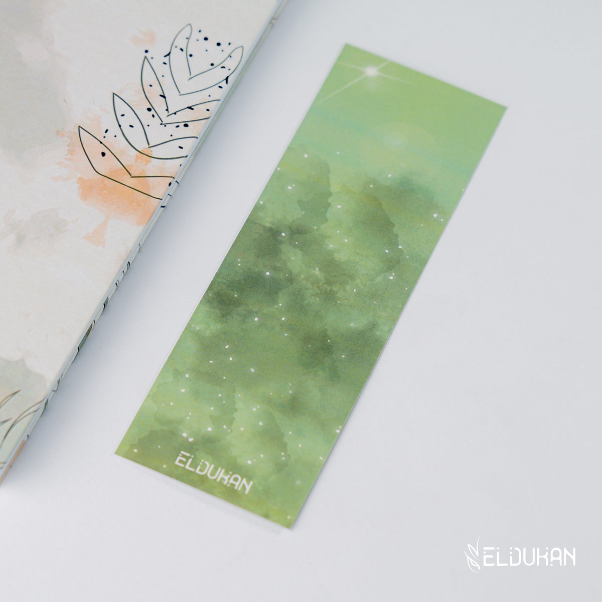 Green galaxy Bookmark