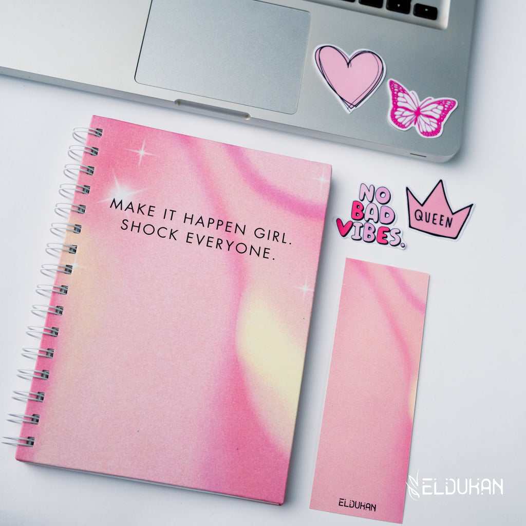 Make it happen girl notebook package