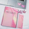 Make it happen girl notebook package