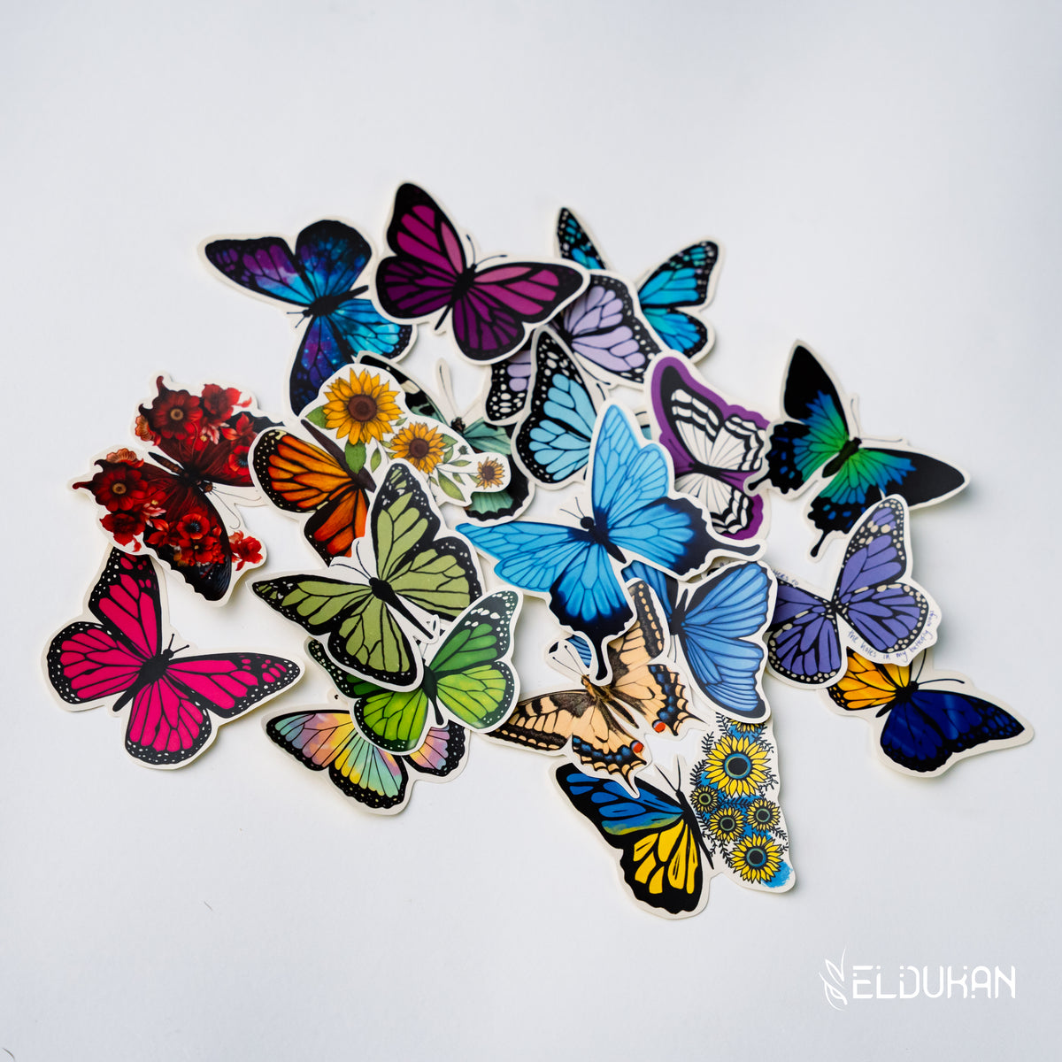 butterflies journal stickers