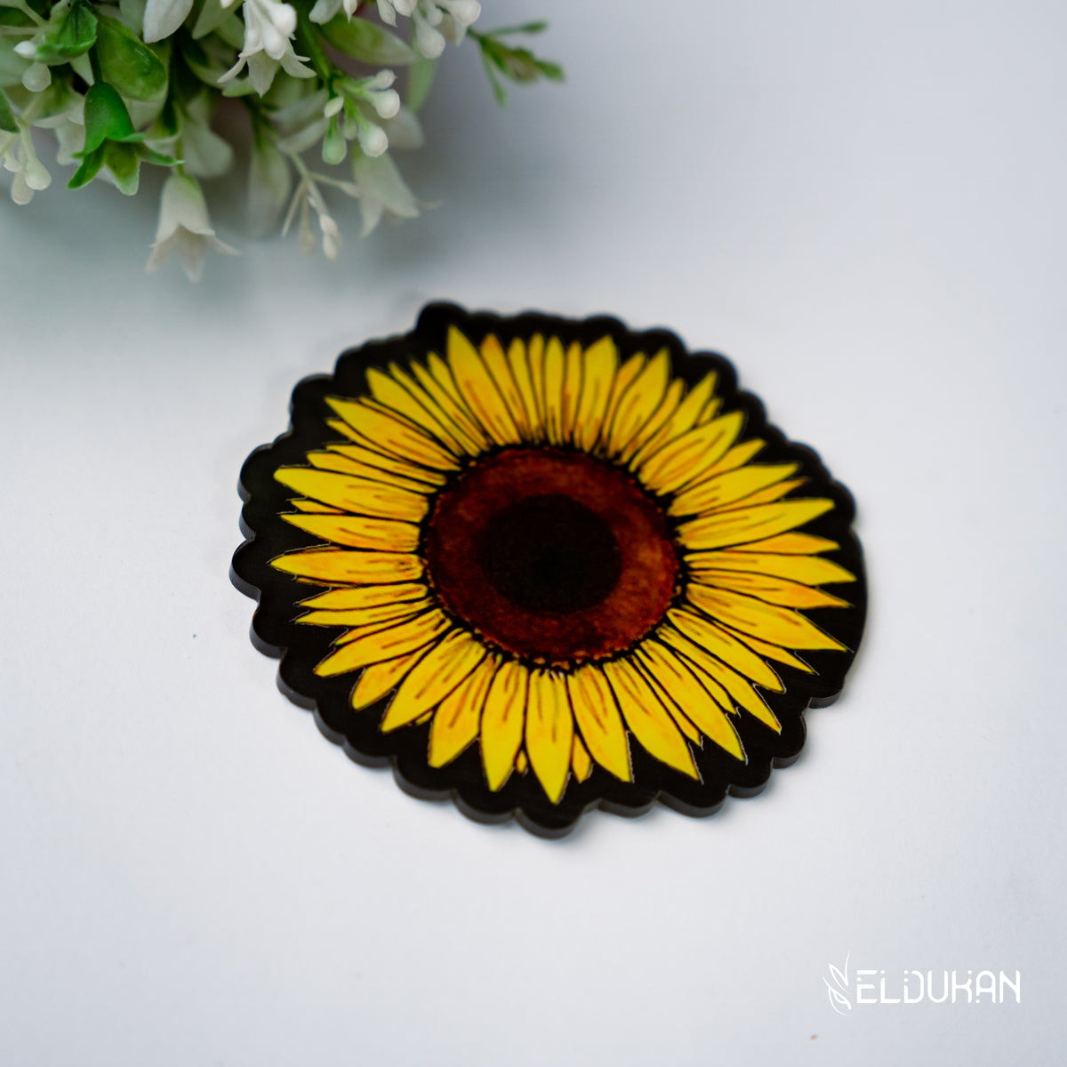 Sunflowers acrylic coaster
