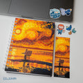 Orange Van Gogh notebook package