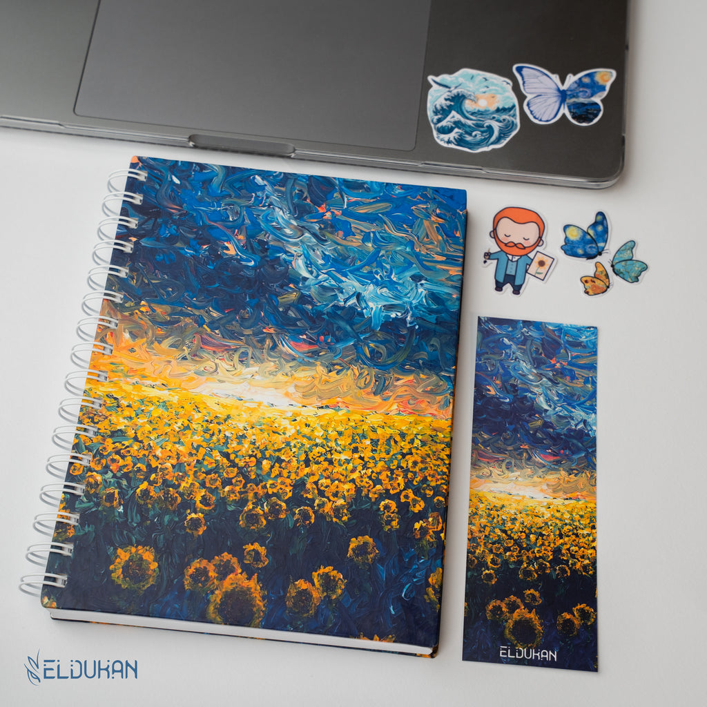 Blue art notebook package