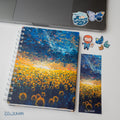 Blue art notebook package
