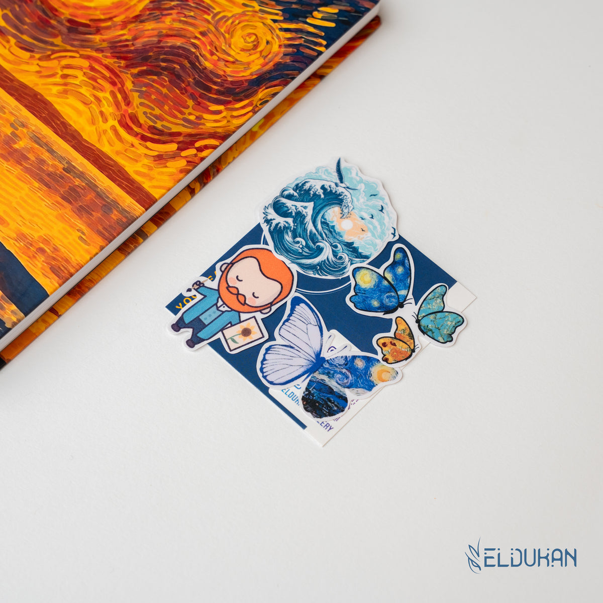 Orange Van Gogh notebook package