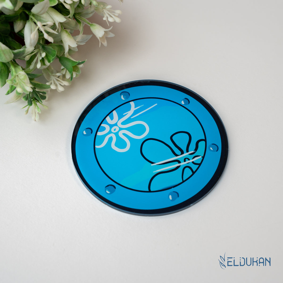 Sponge bob window acrylic coaster