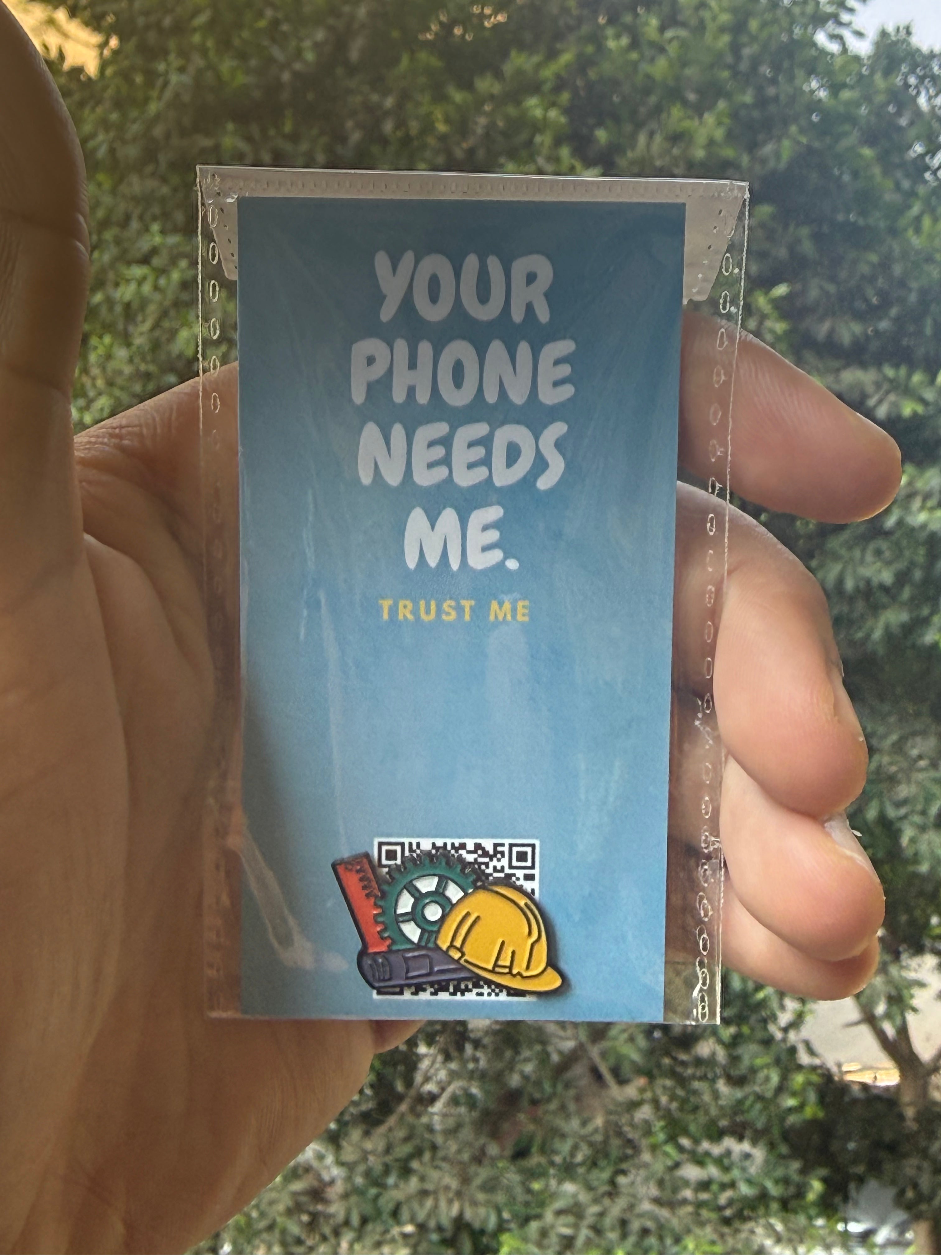 Engineering Metallic sticker