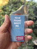 Choose happy Metalic sticker