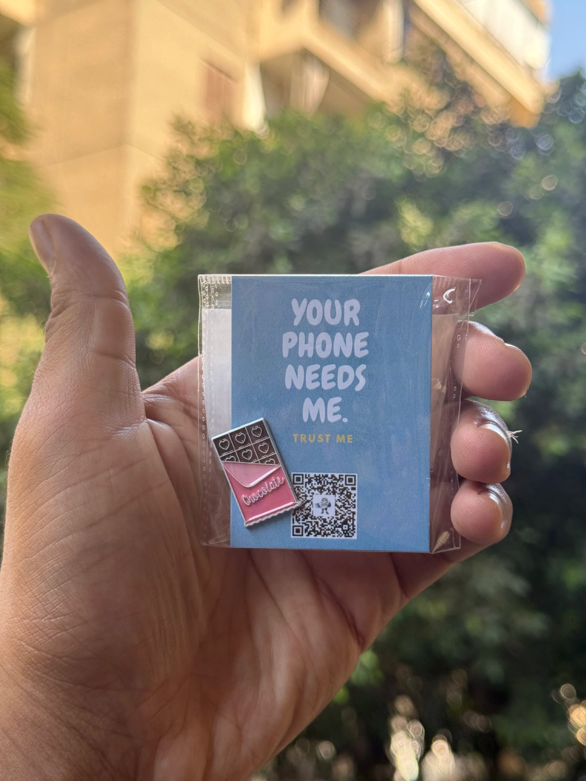 Chocolate Bar Metallic sticker