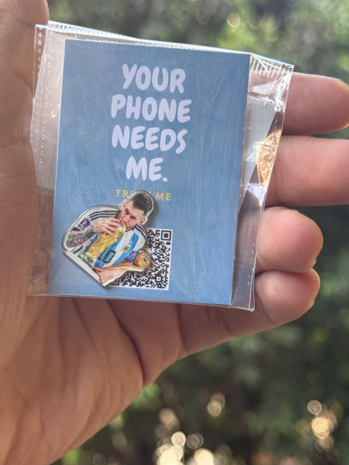 Messi V1 Metallic sticker