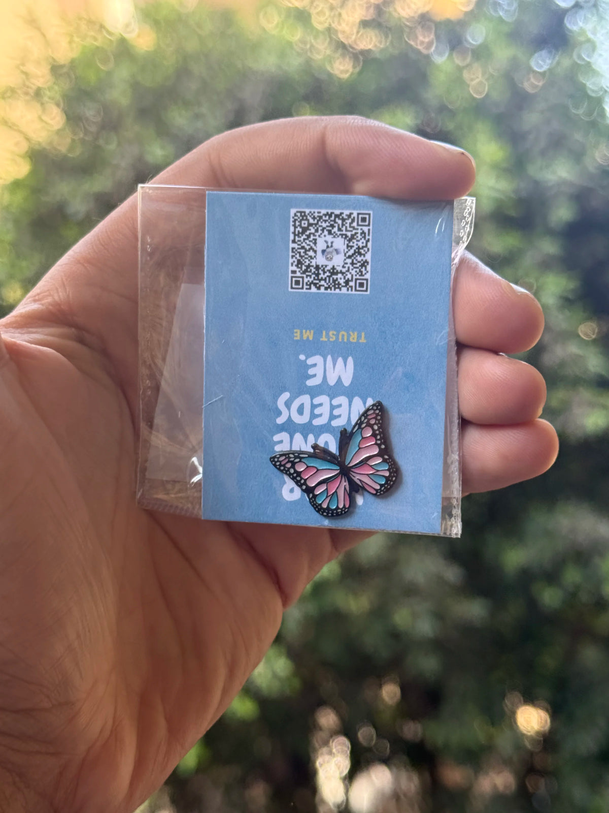 Rainbow Butterfly Metallic sticker