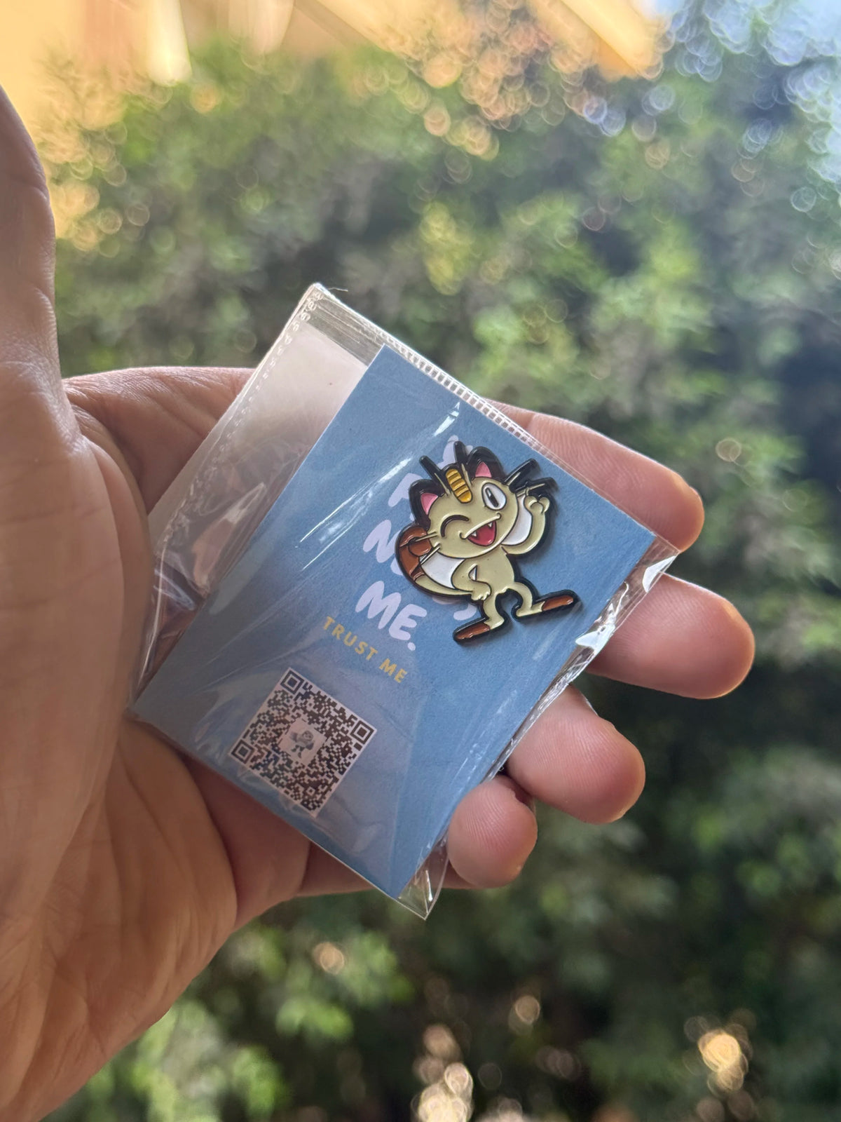 Brown cat Metallic sticker