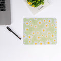 White flowers mouse pad