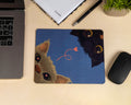 two cats in love mouse pad