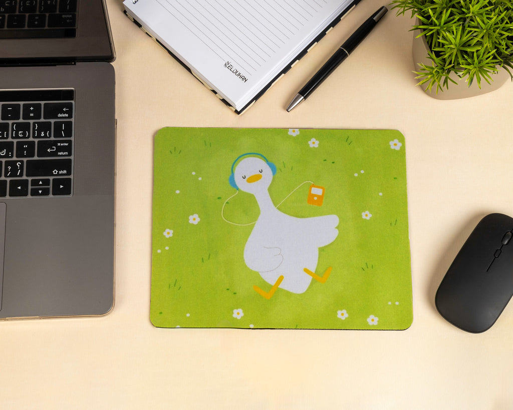white duck mouse pad