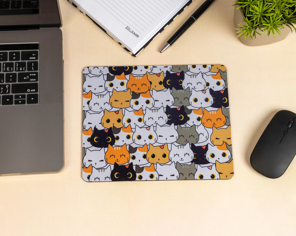a lot of cats mouse pad