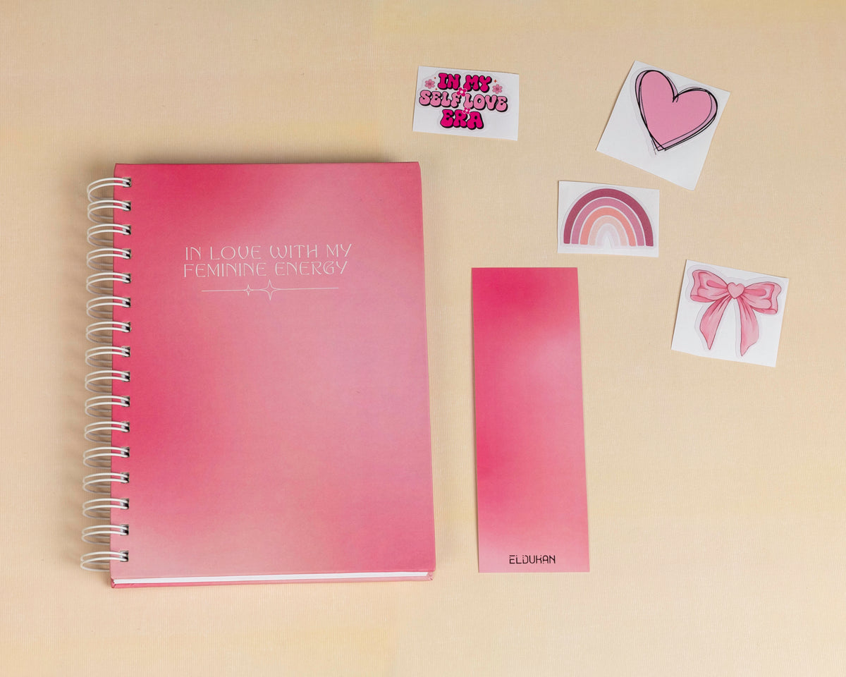 In love with my feminine energy Notebook package