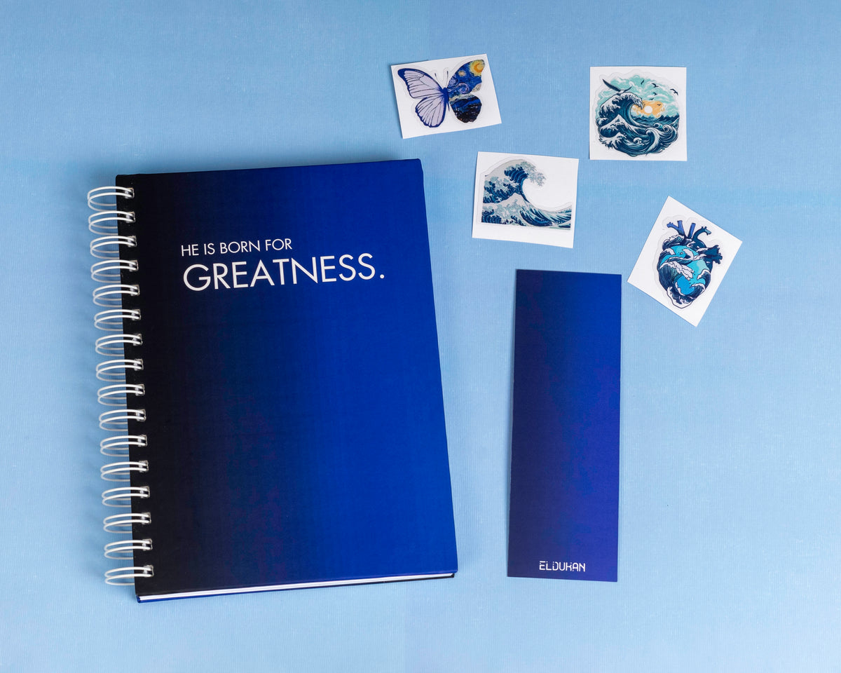 He is born for greatness notebook package