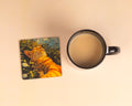 sleeping in field acrylic coaster