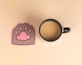 cat footprint Acrylic coaster