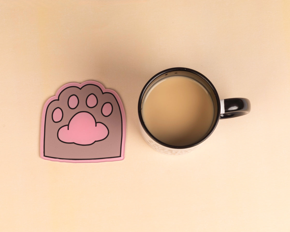 cat footprint Acrylic coaster