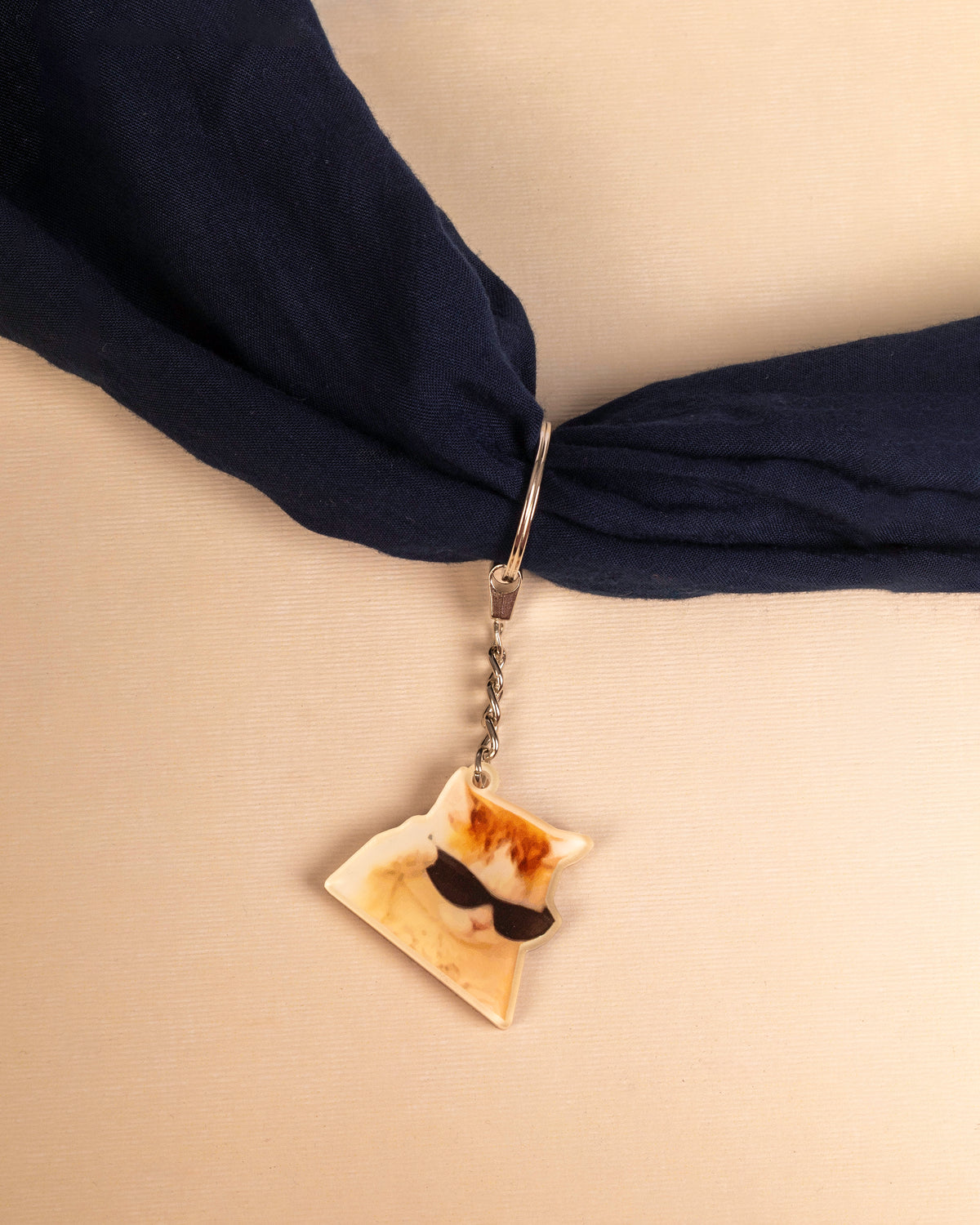 Cool Cat acrylic keychain