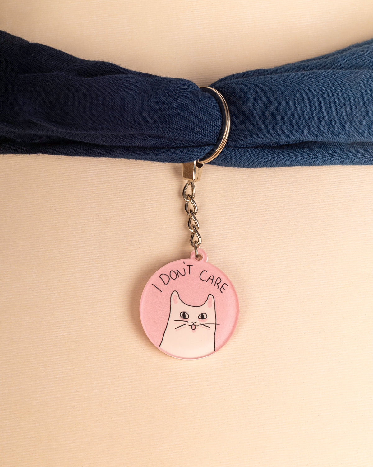 i Don’t care acrylic keychain