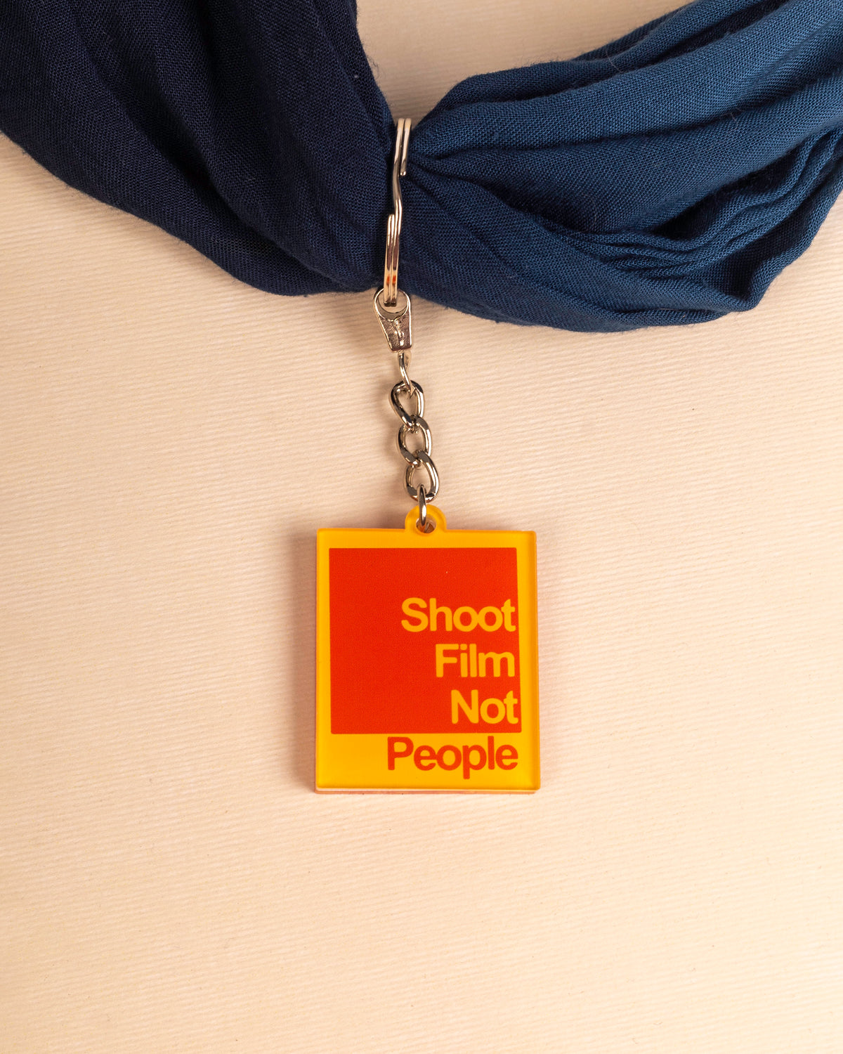 Shoot film not people acrylic keychain