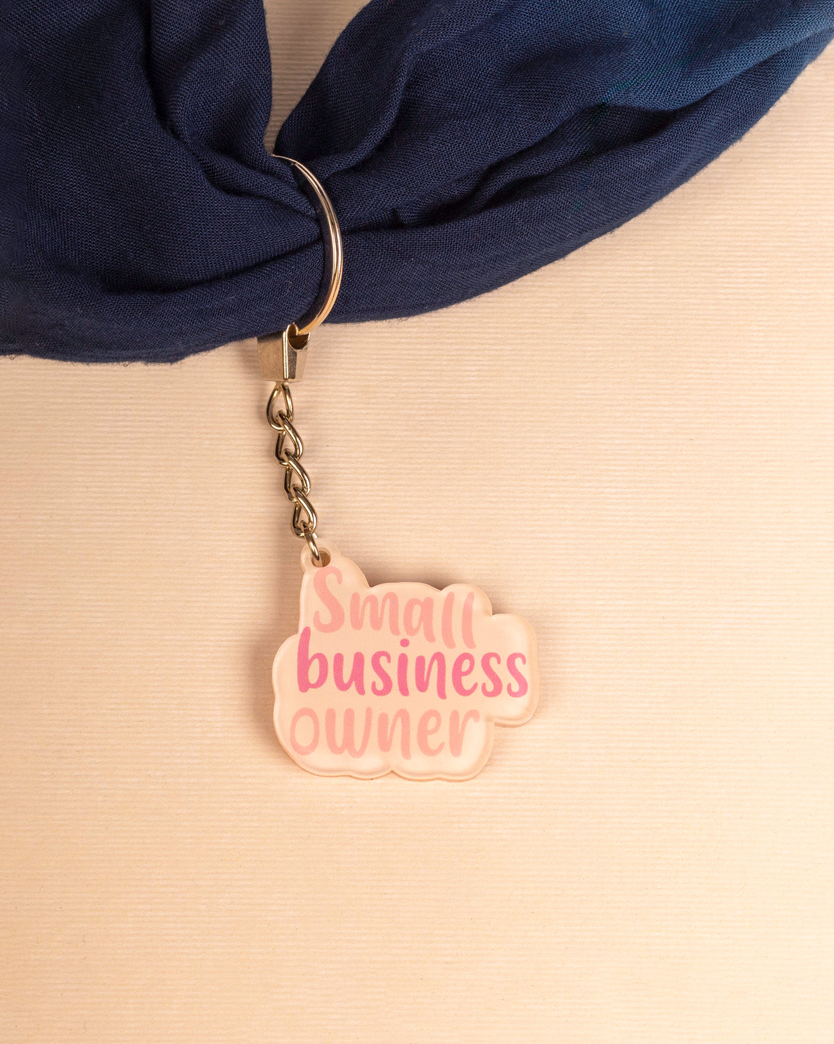 Small business owner acrylic keychain