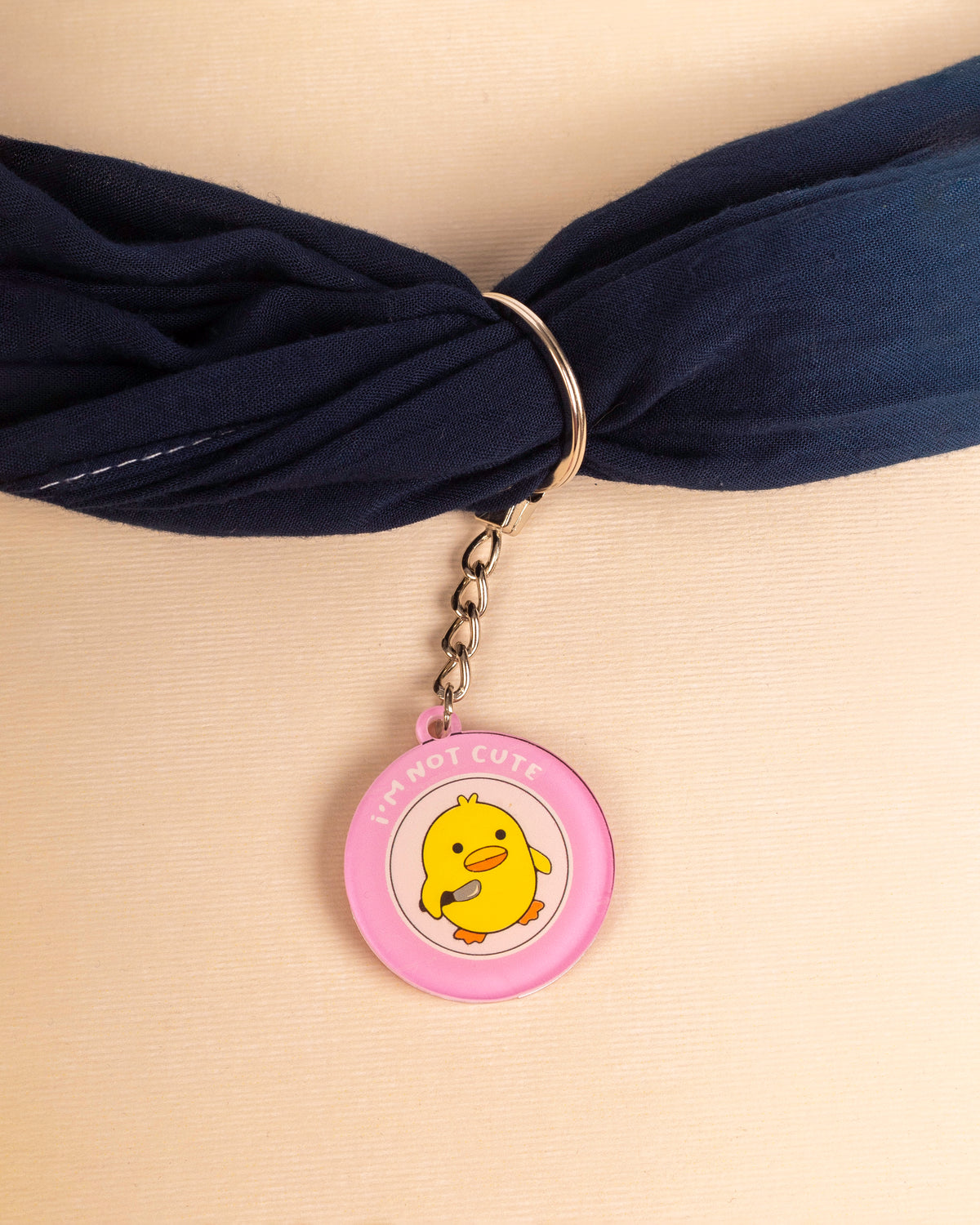I’m  not cute acrylic keychain