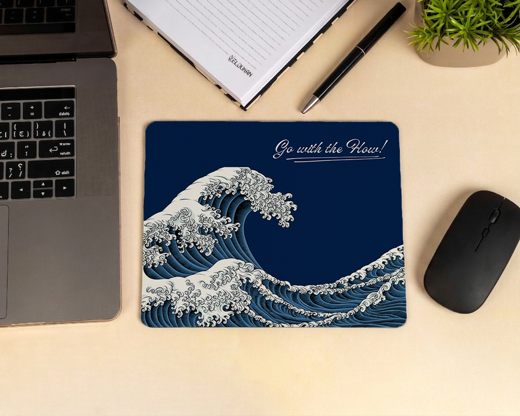 van gogh wave mouse pad