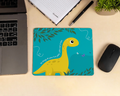 happy dinosaur mouse pad