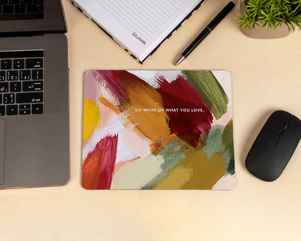 The paint mouse pad